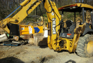 T&H60 Breaker & John Deere 310 Backhoe 